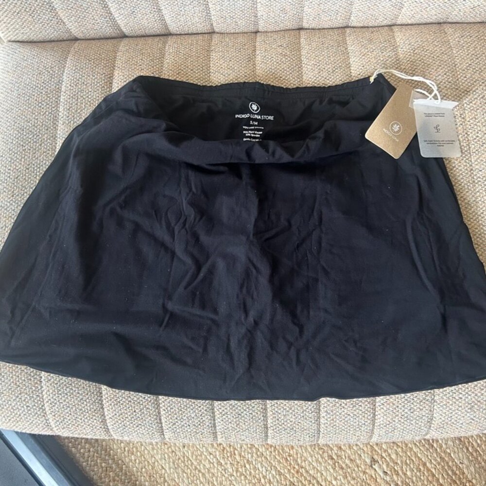 Indigo Luna Earth Angel Skort, Size S/M, Black, New w/ Tags